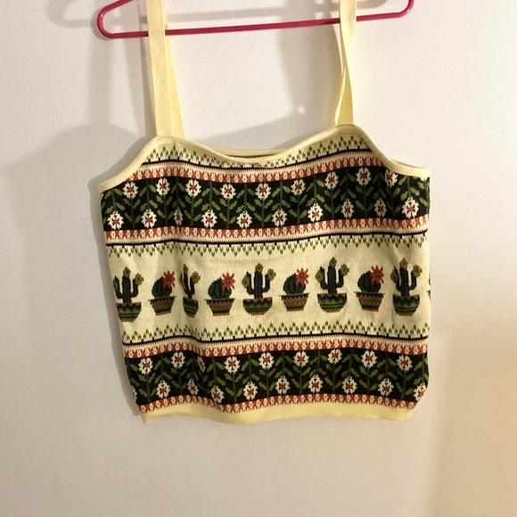 Pilcro cactus cropped tank - Picture 5 of 9